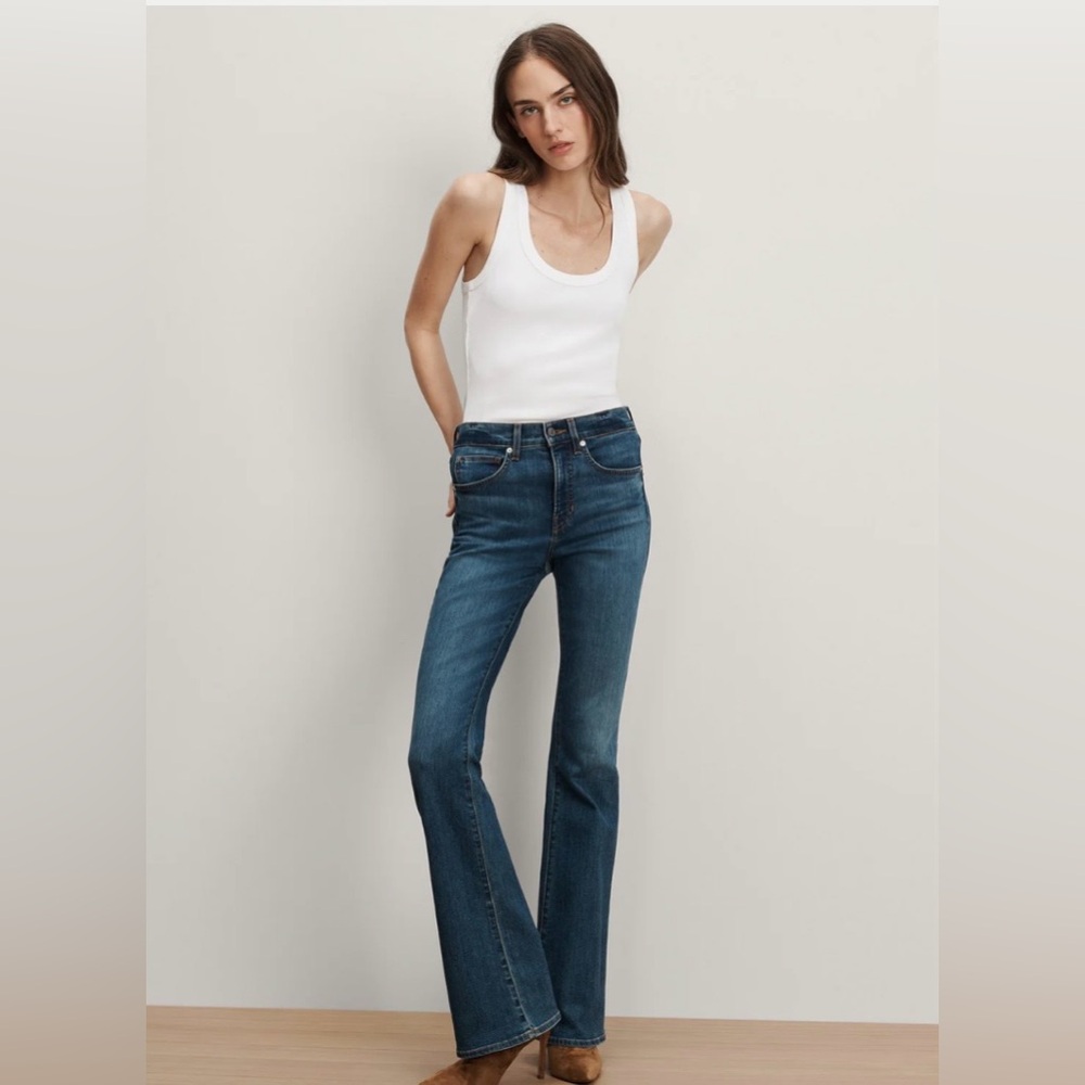Veronica Beard Beverly Dark Blue Flare Jeans